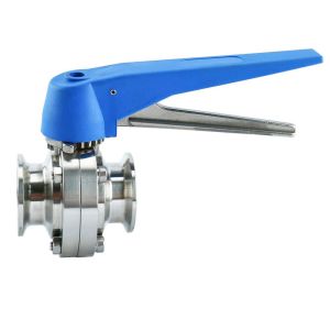 304 Stainless Steel Sanitary Manual Tri Clamp Butterfly Valve with Multi