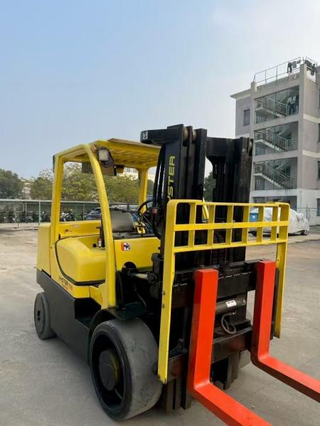 Used Hyster Diesel 7 Tons 4.5 Meters Forklift Lifting Machine Manufactured In USA