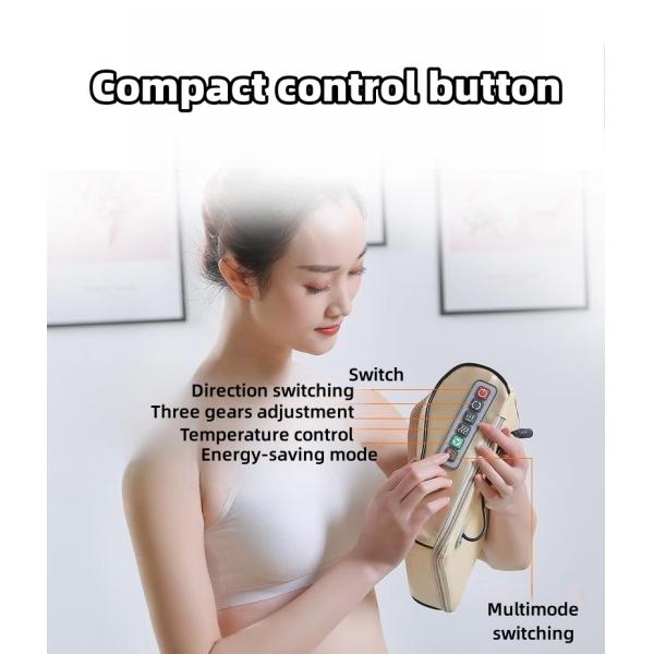 Household Electric Cervical Massage Pillow Infrared Heat Compress Body Massage Spa Machine for Neck and Head Massage