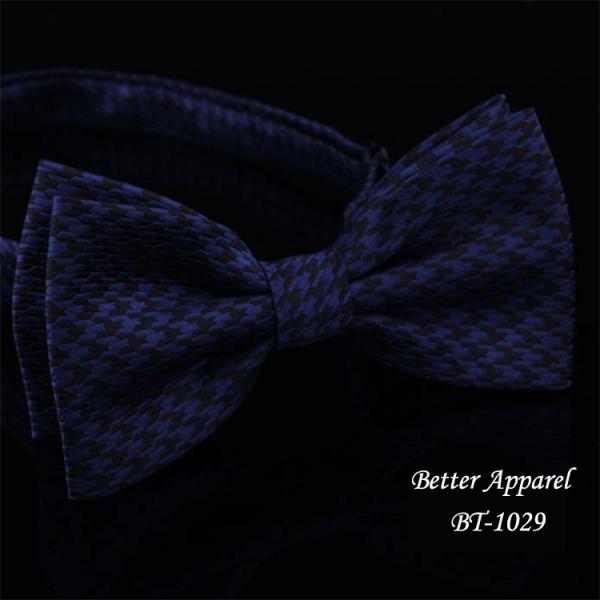 Houndstooth Pattern Polyester Bow Tie Cheap