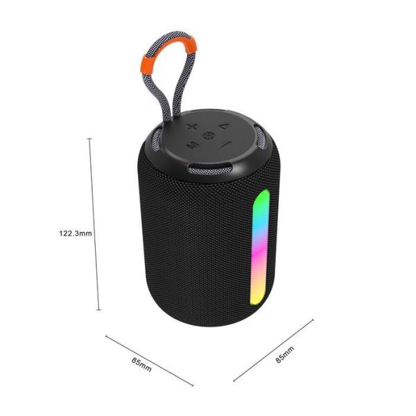 Colorful Wireless Speaker Multi Connection Bluetooth Speaker With RGB Light / Detachable Strap