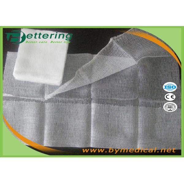 Cotton Medical Wound Dressing Gauze Swab , Wound Care Pads For Absorbing Fluids