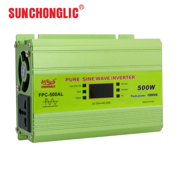 Lightweight 500w Pure Sine Wave Inverter Output 50Hz Energy Saving 12v 220v Power Inverter