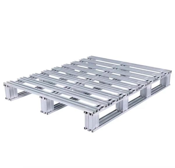 Development Galvanized 4 Way Forklift Access Steel Pallet for Workshop Stackable Goods