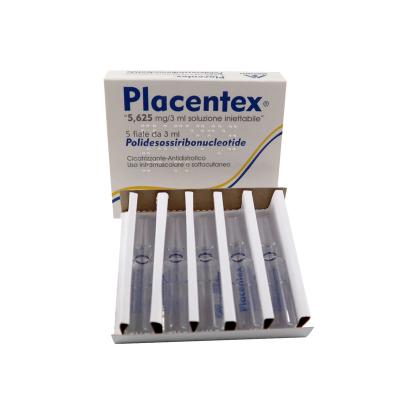 Face Placentex PDRN Salmão 3 ml * 5 frascos para injectáveis Rejuvenation Enchimentos Dermológicos Ampolas