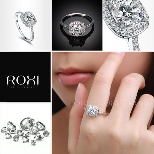 Wholesale Hearts and Arrows diamond ring inlaid zircon gold plated jewelry