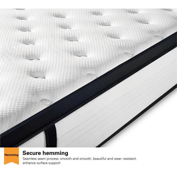 Upgrade to JOURM Topper Knitted Fabric and Memory Foam for a Luxurious Sleep Experience