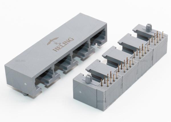 Right Angle Female Ethernet Connector RJ45 Plug For Networking Modem