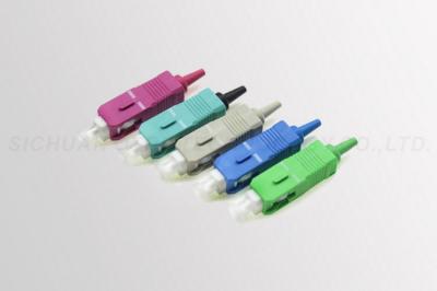 SC Fiber Optic Connector Multi Mode UPC ≥ 55dB  APC ≥ 65dB Return Loss