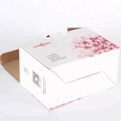 Caixas onduladas recicladas do tamanho feito sob encomenda material, caixas de cartão feitas sob encomenda do tamanho
