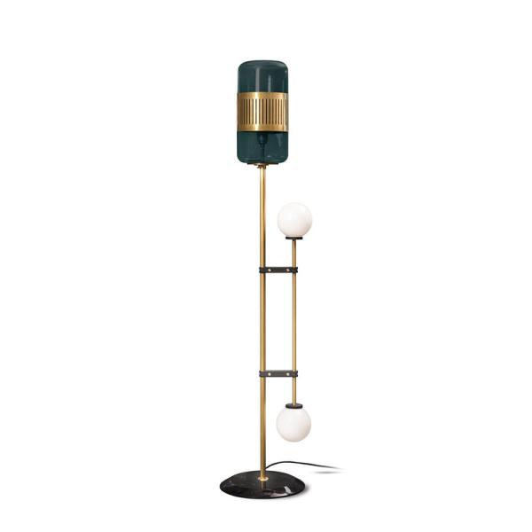 LED living room standing lighting Nordic Hotel deco floor lights home luxury copper fixtures(WH-MFL-36)