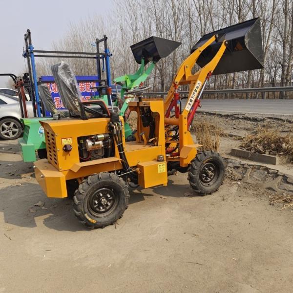 1 Ton Tracked Vehicle Small Loader Mini Crawler Dumper Moving Type Wheel Loader