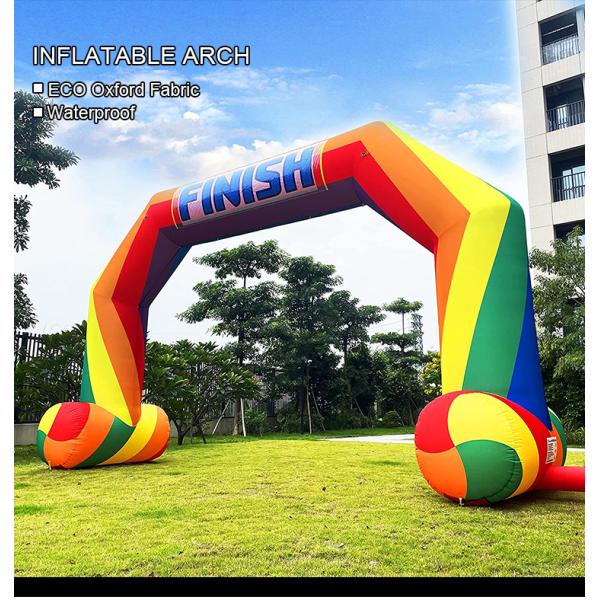 Наружное мероприятие Дисплей Custom Print Водостойкий Старт Добро пожаловать Финиш Врата Гонка Спорт Воздушные надувные арки