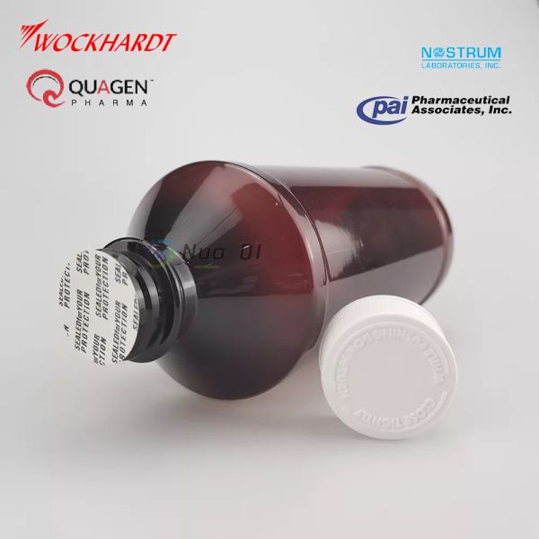 Medicine Industrial 16oz 500ml Empty Plastic Bottle with Screw Cap Multi layer Folding Adhesive Sticker Hi Tech Booklet Labels