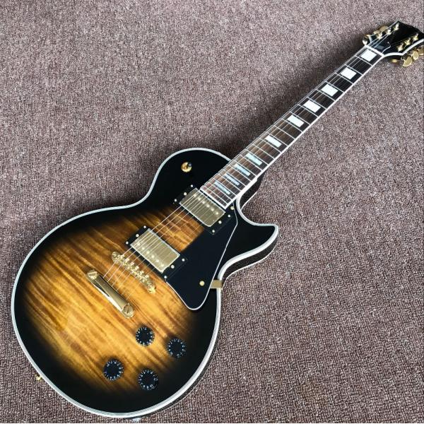 Custom LP electric guitar with mahogany body neck musical instruments