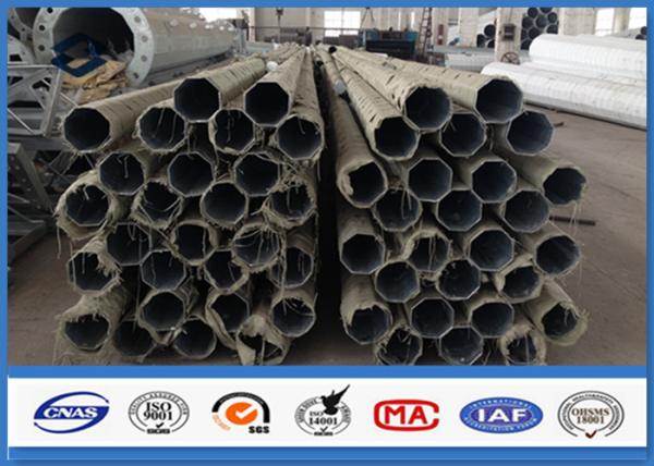 500KGS Design Load galvanized steel pipe with Bituminous Painting 30 m /s Wind Speed
