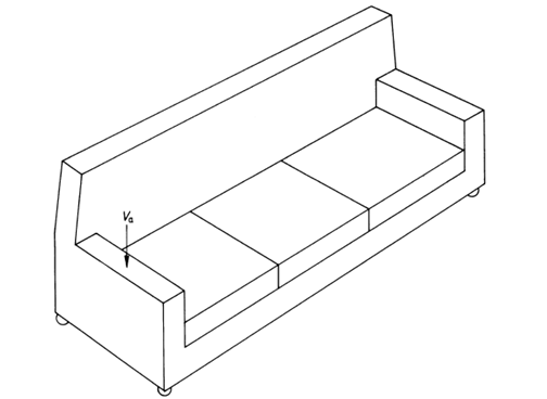 PLC Furniture Testing Equipment Three Seat Sofa Durability Tester Multi Location Load Detection