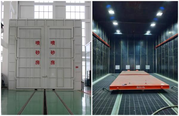 Sand Blasting Room/Sand Blasting Booth With Abrasive Automatic Recovery System