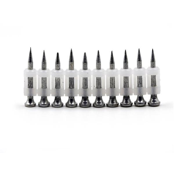 High Strength Zinc Concrete Coated Nails With Colored Washer 2.7mm / 3.0mm Shank Dia.