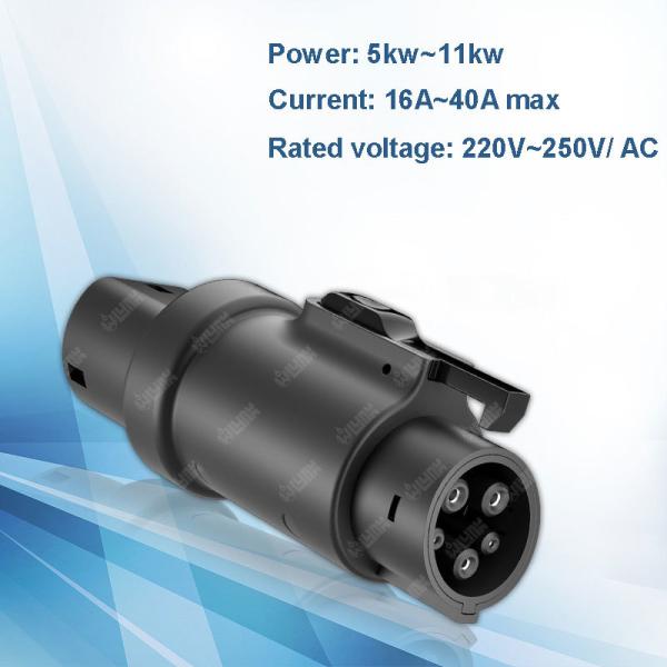 Dc Fast Charger Compatible Type 2 Charger  With Type1 Charging Socket Type2 to Type 1 J1772 Adapter  for Electric Cars