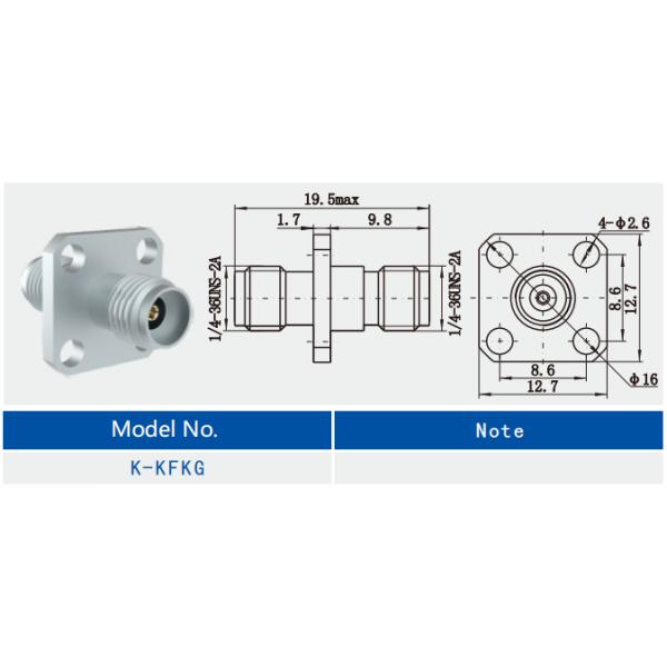 Женщина к женщине из нержавеющей стали между серией RF адаптер K ((2.92 мм)