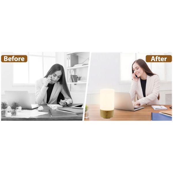 Cylindrical 10000 Lux Therapy Light 2700K - 6000K Light For Mood