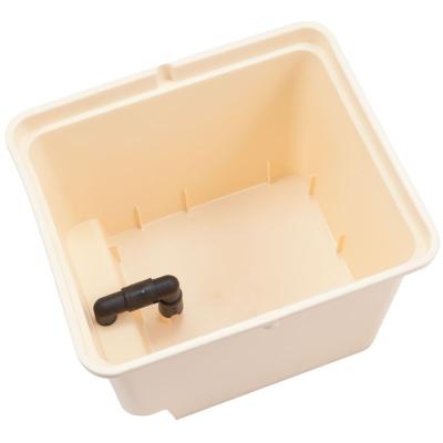 Pp Sistema hidropónico sem solo Médio 30x25x23cm Beige Dutch Bucket Tomates em crescimento Pepino Zucchini