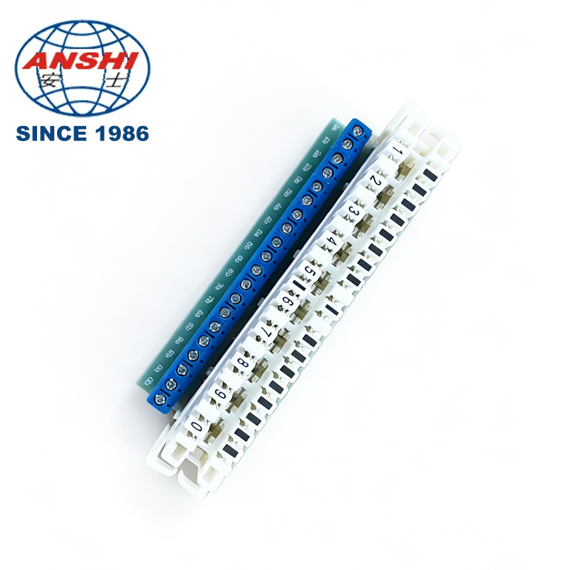 10 Pair 20 Pole LSA-PLUS Module PCB Terminal Telephone Connector XL-011L ABS Back Profile Mount Plugboard Telecom Parts