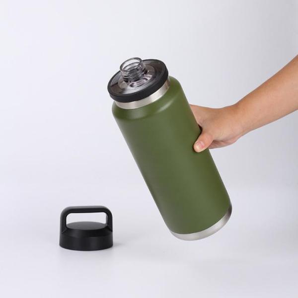 600/800/1100ML Outdoor Sports Stainless Steel Hiking Water Bottle Lightweight Double Walled Stainless Steel Water Bottle Easy Chug Design