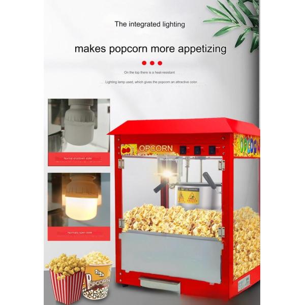 500*300*600 Most Popular Popcorn Making Machine for Raw Material Corn Oil Sugar