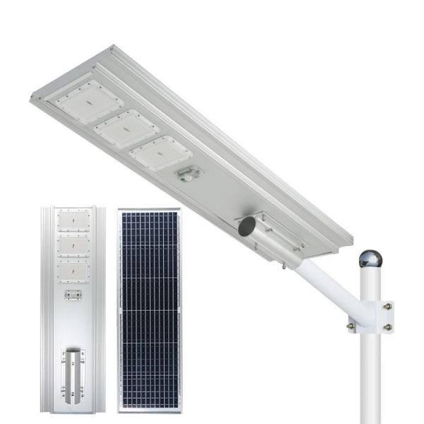 Luz solar de rua de rastreamento inteligente com lentes seladas protegidas contra UV e sensor PIR IP67 impermeável