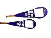 Circuit d'impression flexible, commutateur à membrane superposé, télécommande avec écran LCD transparent