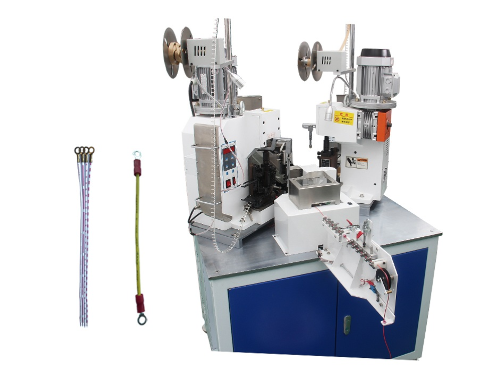 Two Sides Automatic Terminal Crimping Machine 4800 Pcs/H Automatic Wire Crimping Machine 0.05-2mm2