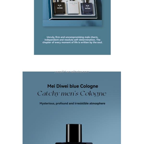 30mL Spray Men's Perfume Gift Box 3-Piece Durable Eau de Toilette by Azure Men's Scent