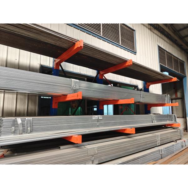 Gray Powder Coated Industrial Cantilever Pallet Racks
