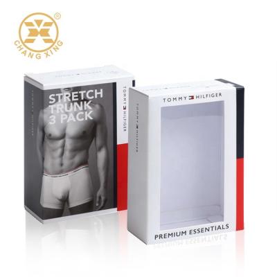 Mens Underwear Cuboid Cardboard Packaging Boxes Kraft Corrugated Mailer Boxes SGS