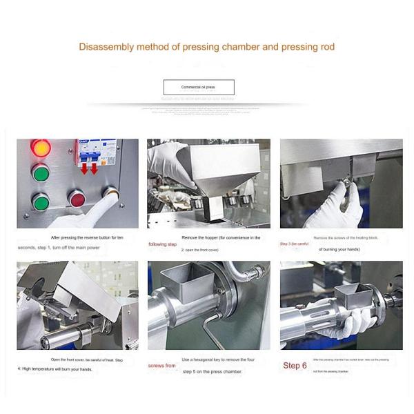 220v Multifunctional Seed Oil Press Machine Press Peanuts Soybeans Flax Seeds Sesame