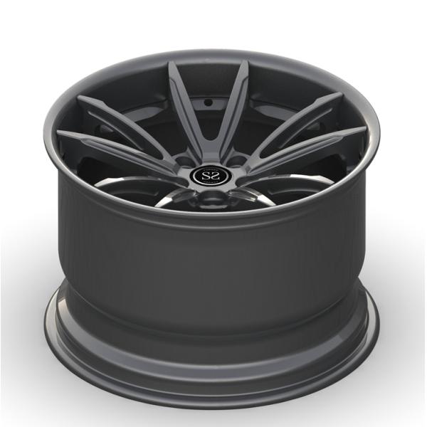 L'alliage forgé roule le gris 18x9 18x12 18inch de lustre de 2 morceaux a chancelé 996 jantes de Turbo