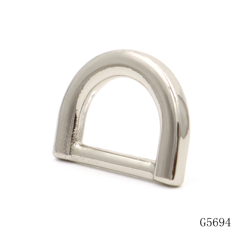 12mm Flat D Ring Buckle for Bags | Zinc Alloy Metal Hardware