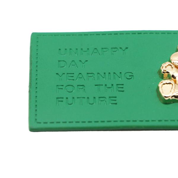 Metal Logo Leather Patches For Clothes Jeans Grenn Gold Color OEM ODM