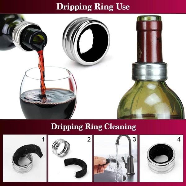 Stainless Steel Red Seahorse Knife Gift Box Bar Tools Type Corkscrew Wine Opener Set
