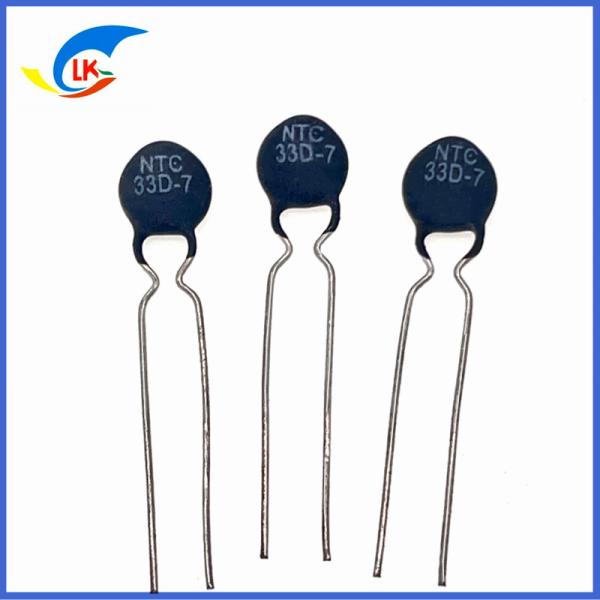 07D Series MF72 Inrush Current Limiter NTC Thermistor 10D-7 For Energy Saving Lamps, Ballasts And Power Supply Circuits