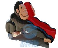 Parc d'attractions aquatiques Carnavals Chimpanzés Mini piscine Glissière en fibre de verre