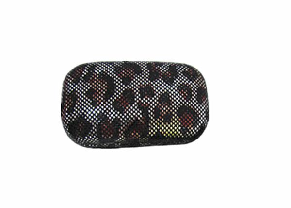 Hard Creative Travel Contact Case With Cool Leopard Pattern Customized Logo