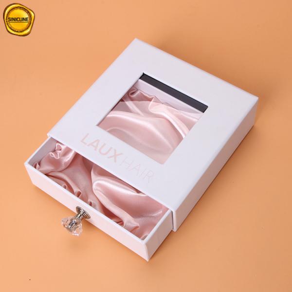 12cm Foldable Packaging Box For Full Set Hair Extension Wigs