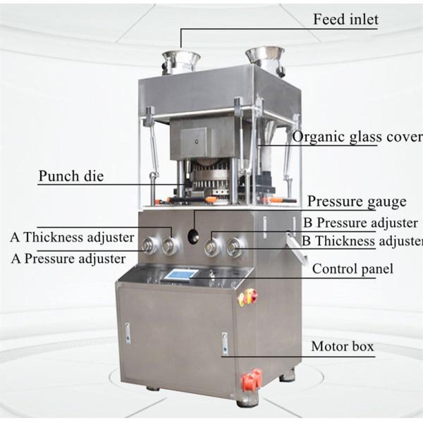 Многостанционное оборудование для печати вращающихся таблеток для дезинфекции таблеток давление 100 КН