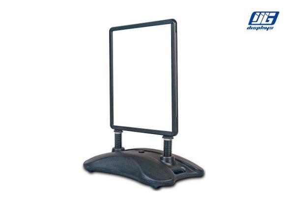 Round Corner Poster Display Stands ,  Water Filled Base Poster Presentation Stands