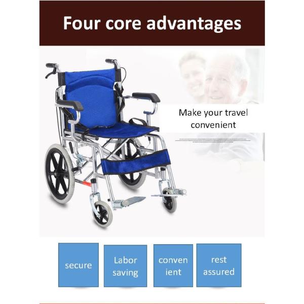 Breathable Fabric Cushion Tianjin Producer Chrome Frame Folding Steel Manual Wheelchair