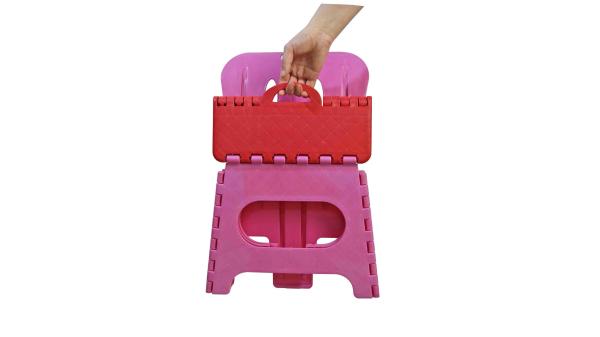 Durable Kids Playroom Furniture Plastic Folding Chairs Lightweight With Handle