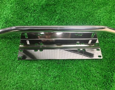 Metal Stell & Stainless steel Licence Frame Silver / Black